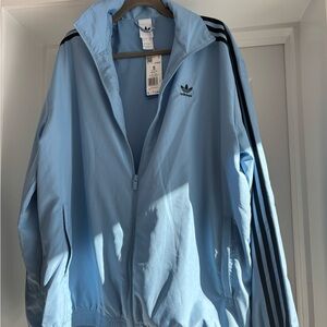 Adidas Sky Blue Zip-Up Jacket